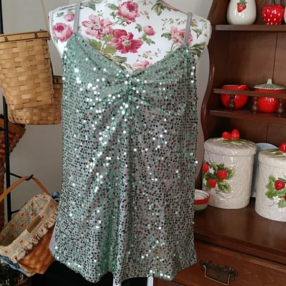 Lane Bryant Tops - 3/$20 Lane Bryant sequined camisole Size 14/16